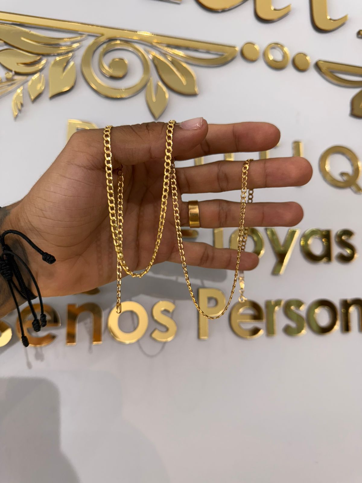 Cadena Cubana 60cm/ 5,12 gr/ Oro 18K Italiano